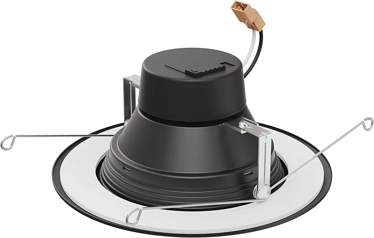 Satco S11835 - 9 Watt LED Downlight Retrofit; CCT Selectable; Black (8 Pack)