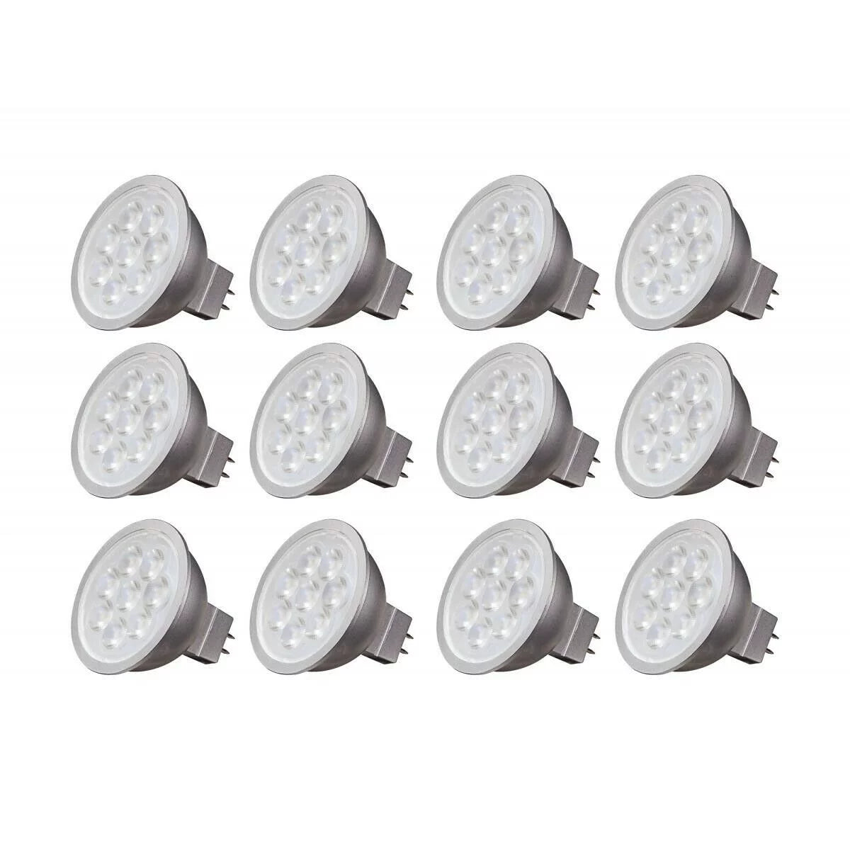 Satco S9498 - 6.5 Watt; LED MR16 LED; 4000K; 40 deg. Beam Angle; GU5.3 base; 12 Volt AC/DC