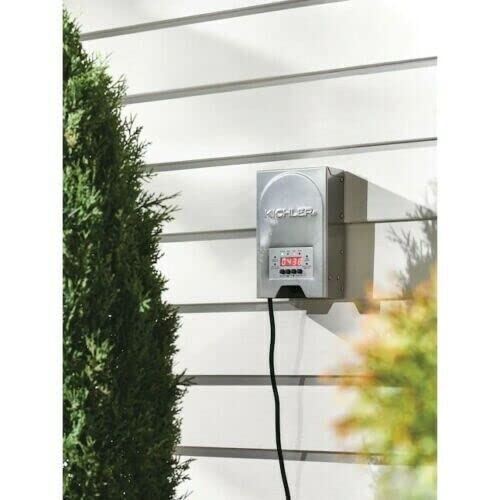 Kichler 12217 - 200 Watt Landscape Lighting Outdoor Transformer - Stainless Steel - Low Voltage