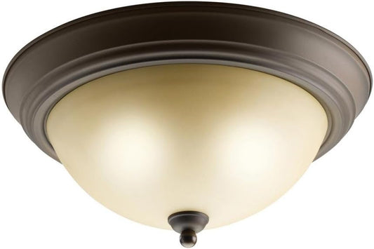 Kichler 8109OZ - Flush Mount 2-Light, Olde Bronze Fixture