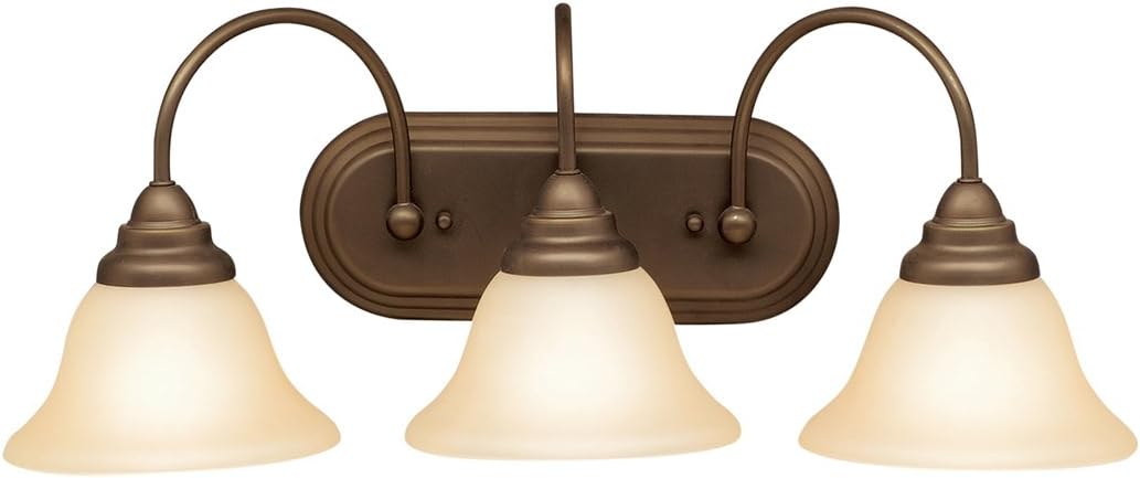 Kichler ‎5993OZ - Telford 25" Wide 3-Bulb Bathroom Lighting Fixture in Olde Bronze