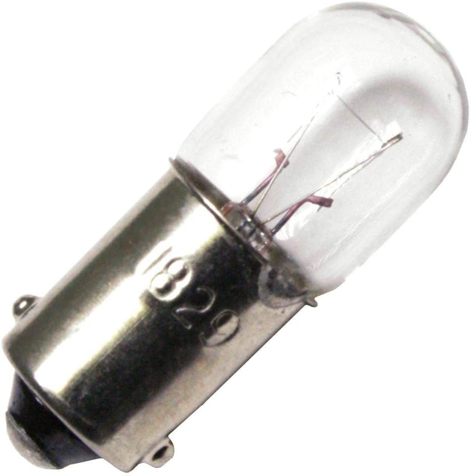 Satco S7822 Incandescent Mini Bayonet Bulb 1.19" T3.25 1.96W 28V 2200K BA9s Mini Bayonet Base (1 Pack)