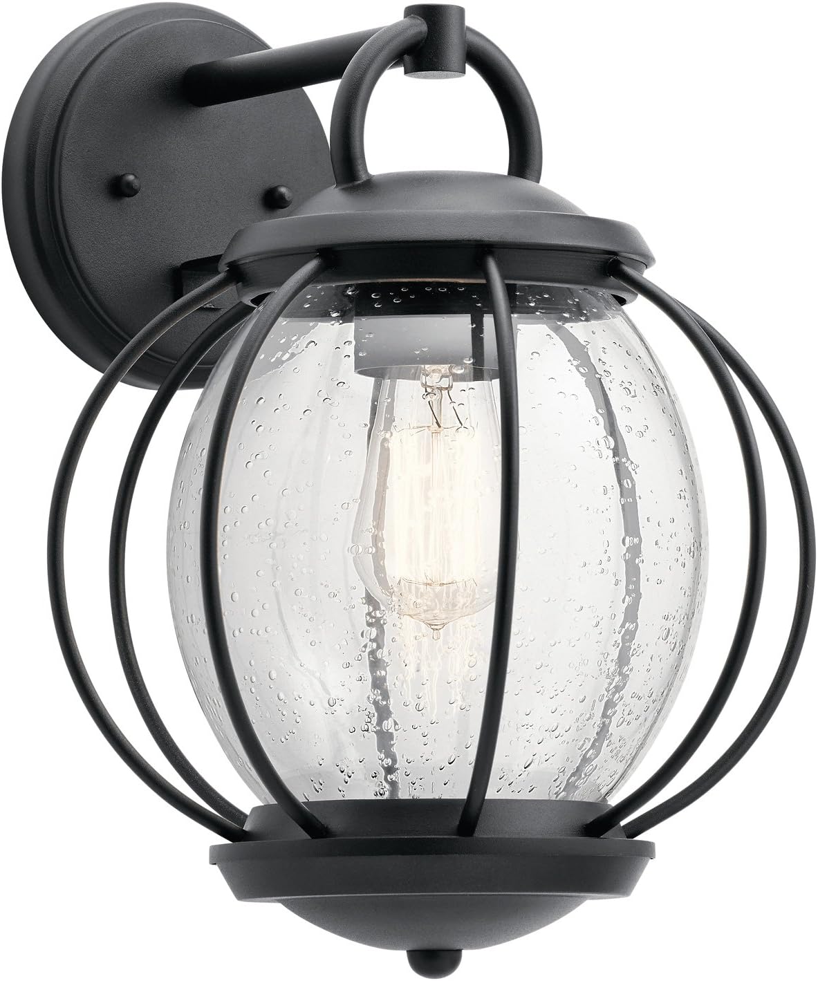 Kichler 49728BKT - Vandalia 1 Light 14.5" Outdoor Wall Sconce with Black Finish