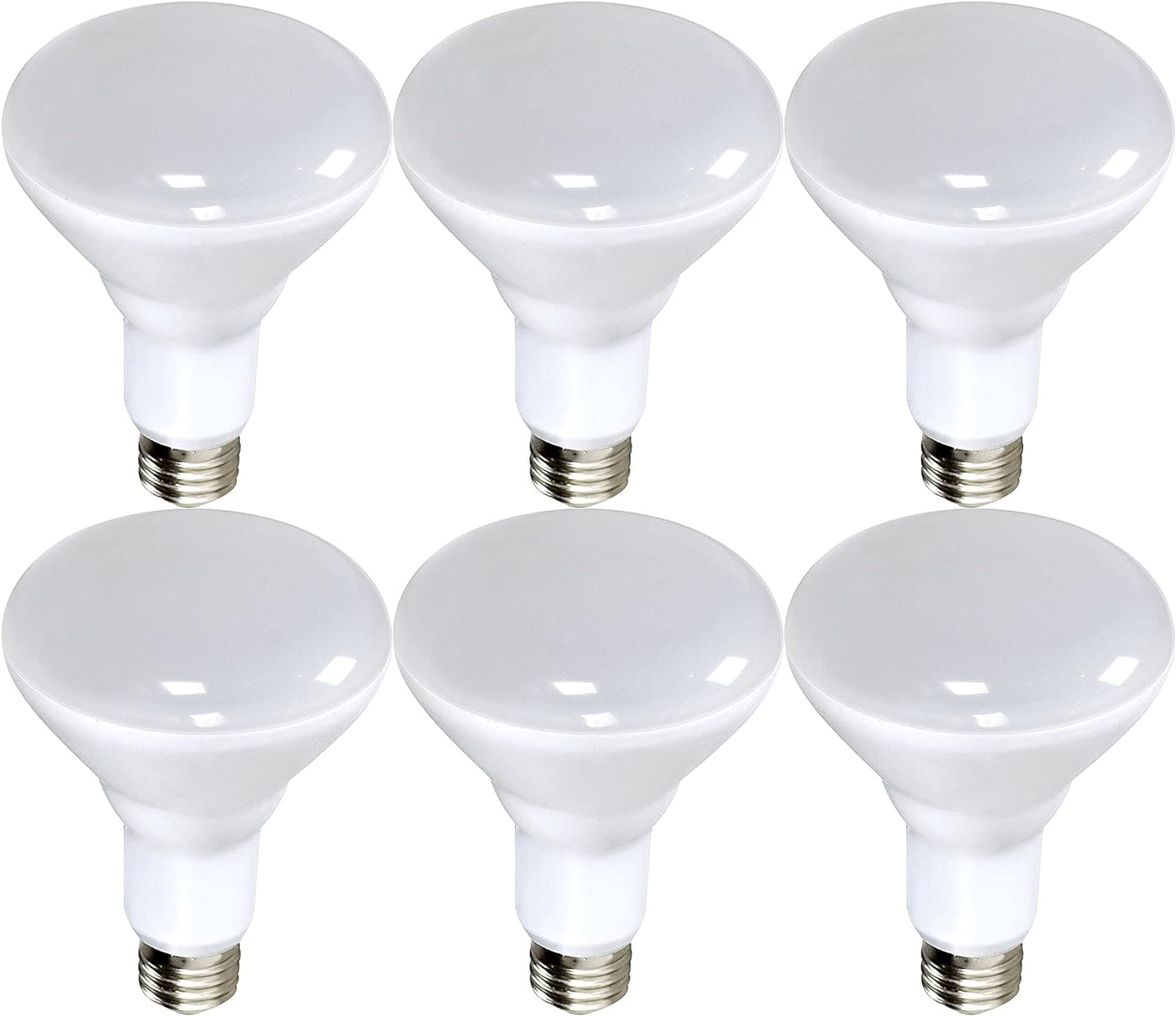 Satco S9640 - 16.5 Watt; LED BR40; 4000K; 103 deg. Beam Angle; Medium base; 120 Volt; Dimmable (6 Pack)