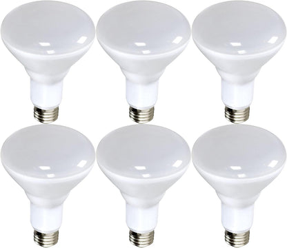 Satco S9640 - 16.5 Watt; LED BR40; 4000K; 103 deg. Beam Angle; Medium base; 120 Volt; Dimmable (6 Pack)