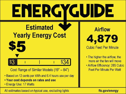 Kichler Bisc 300710MWH Ceiling Fan with LED Light Protruding Mount 3 Blades 17W Matte White Finish