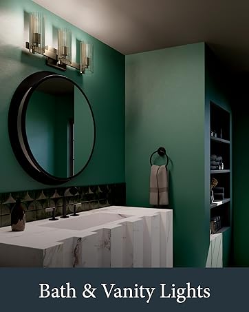 Kichler Ansonia Incandescent 23" 3 Light Vanity with Satin Etched Glass in Chrome Dimmable (1 Pack)