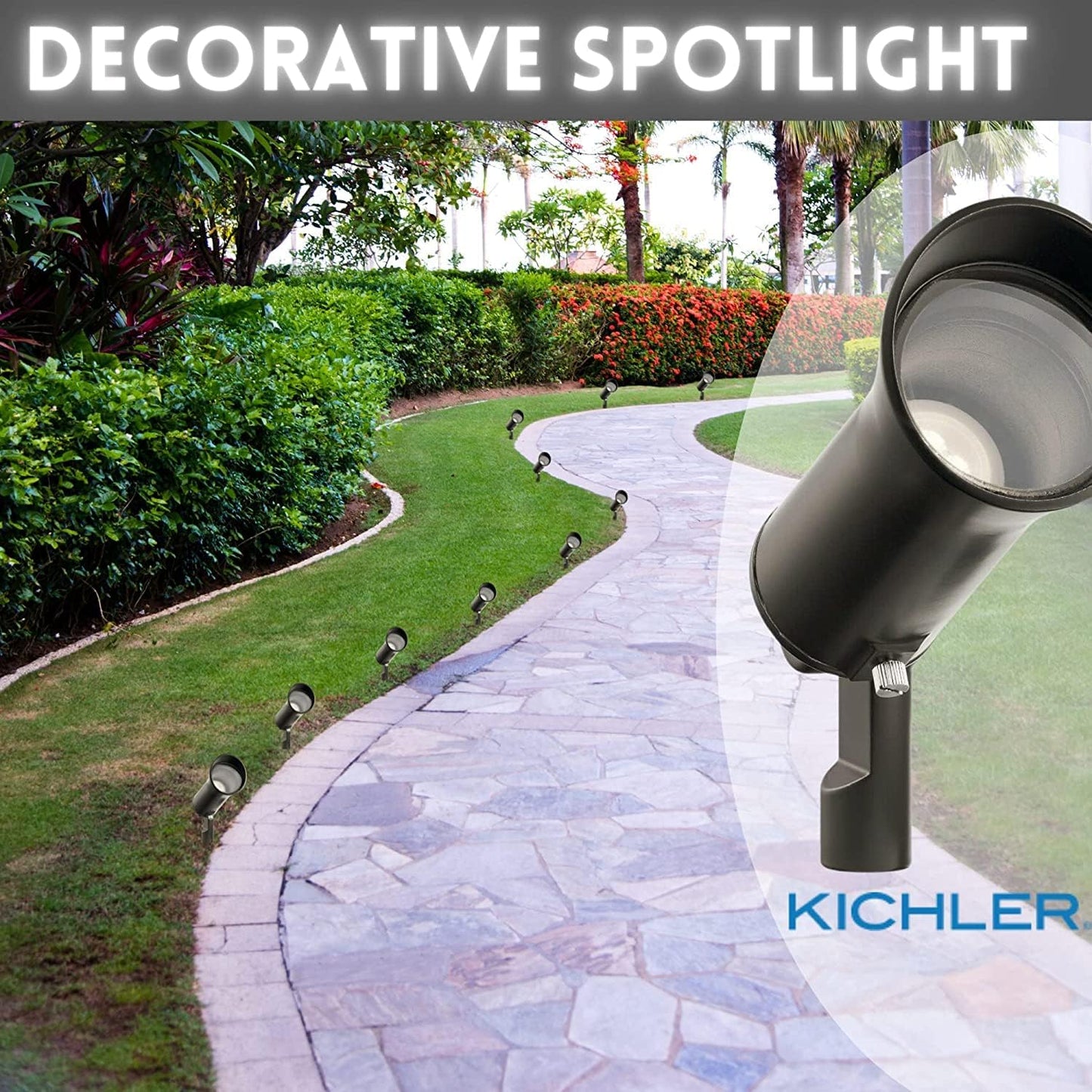 Kichler Landscape 28311 - 3 Watt Olde Bronze Hardwired LED Spot Light