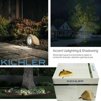 Kichler 28318 Landscape - 200 Lumen 5 Watt Faux Rock Hardwired LED Spot Light