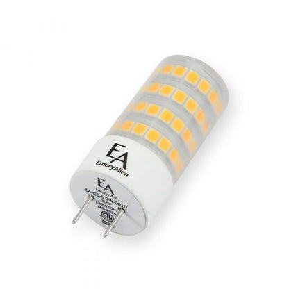 Emery Allen EA-G8-5.0W-001-2790-D Mini LED Light Bulb 120V 5W 2700K 535L G8 Bi-Pin Base Dimmable (1 Pack)