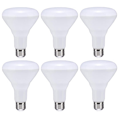 Satco S11470 - 8.5 Watt; BR30 LED; 2700K; 80 CRI; Medium Base; 120 Volts; Dimmable; 6 pack