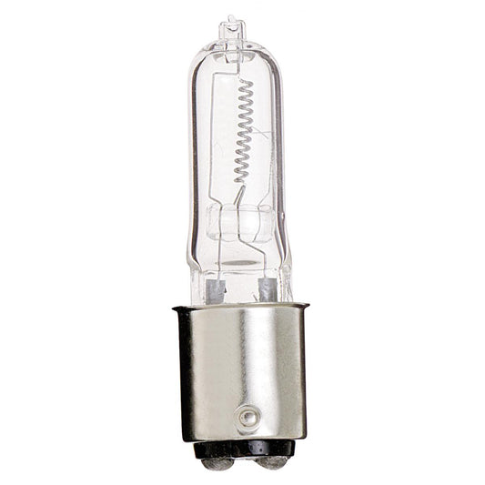 Satco S1979 T4 Halogen Light Bulbs 35W 120V 2900K BA15d Bayonet Double Contact Base Dimmable (12 Pack)