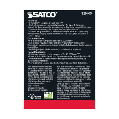 Satco S29405 - 6.5 Watt; PAR20 LED; 2700K; 40 deg. Beam Angle; Medium base; 120 Volt (6 Pack)