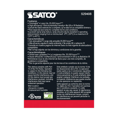 Satco S29408 - 6.5 Watt; PAR20 LED; 4000K; 40 deg. Beam Angle; Medium base; 120 Volt (6 PACK)