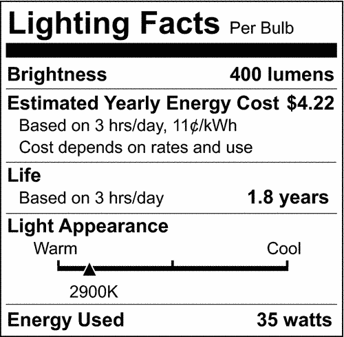 Satco S3544 T4 Halogen Light Bulbs JCD 35W 120V 2900K 400L G9 Bi-Pin Base Dimmable (12 Pack)