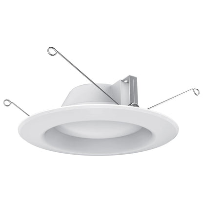 Satco S39312 - 7.2 Watt LED Downlight Retrofit; 5-6 Inches; 2700K; 120 Volt; White Finish