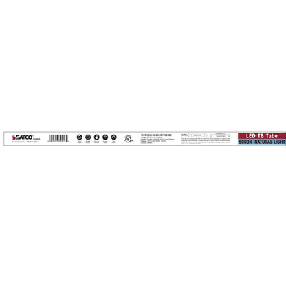 Satco S39916 - 14 Watt T8 LED Light - 5000K - Medium Bi Pin base - Type B - Ballast Bypass - Single or Double Ended Wiring (25 Pack)