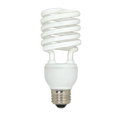 Satco S6276 Mini Spiral Compact Fluorescent CFL 23W 120V 5000K 1600L E26 Medium Base (3 Light Bulbs)