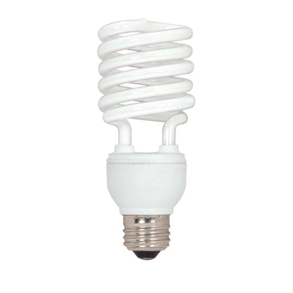 Satco S7231 Mini Spiral Compact Fluorescent CFL Light Bulbs 26W 120V 2700K 1750L E26 Medium Base (12 Pack)