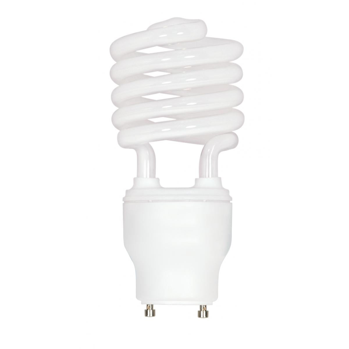 Satco S8206 Mini Spiral Compact Fluorescent CFL 23W 120V 2700K 1600L GU24 Bi-Pin Base (6 Pack)