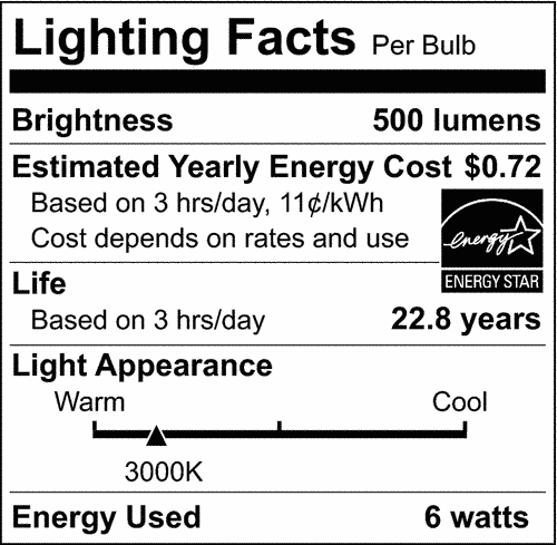 Satco S9491 - 6.5 Watt; LED MR16 LED; 3000K; 25 deg. Beam Angle; GU5.3 base; 12 Volt AC/DC