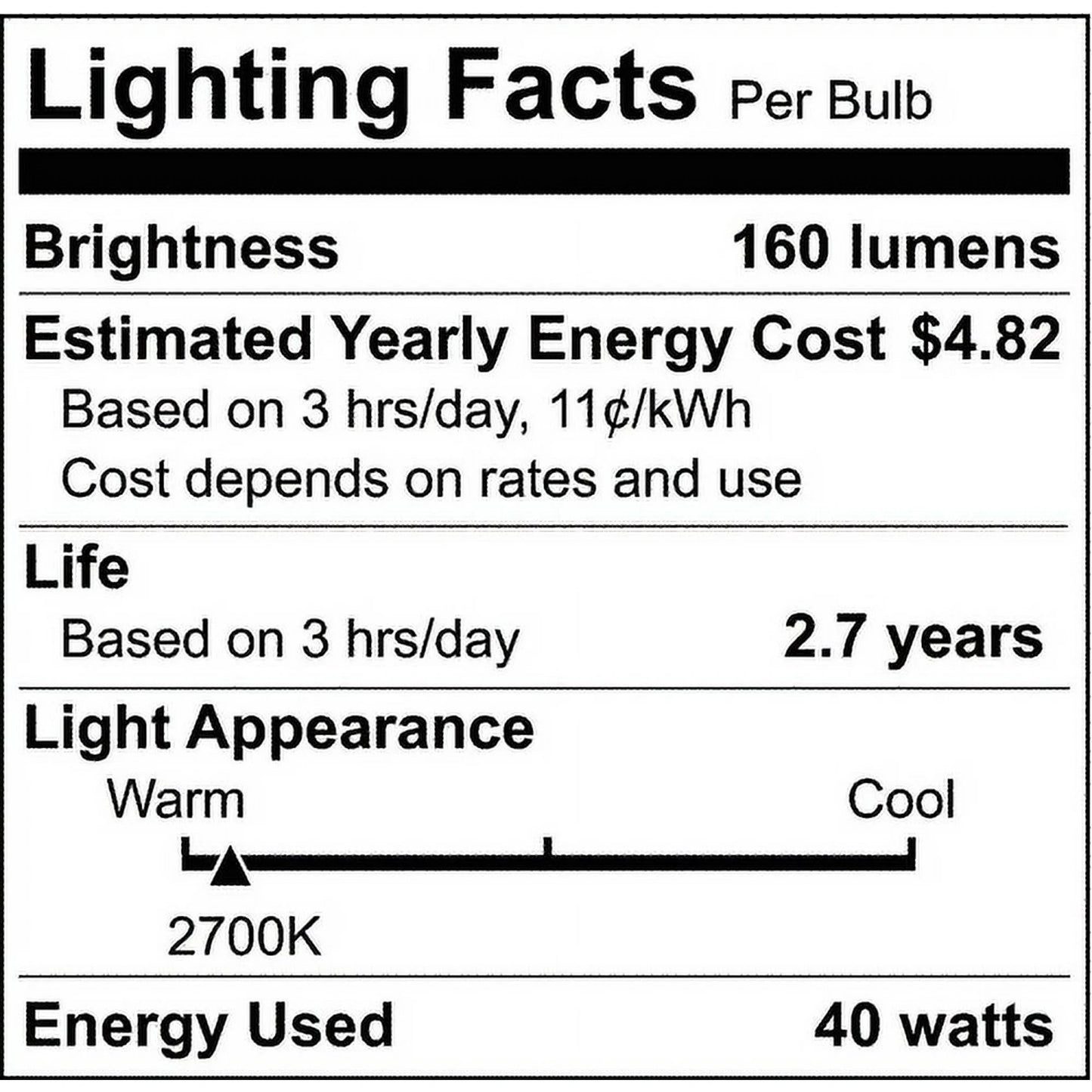 SATCO S2420 40W 120V T9 Incandescent Light Bulb Clear Gold Vintage E12 Candelabra Base (6 Pack)