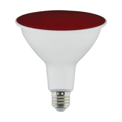 Satco S29480 PAR38 LED Light Bulbs Red E26 Medium Base 11.5W 120V Dimmable (6 Pack)