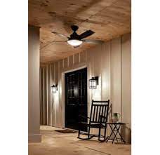 Kichler 310204WSP Cameron 52" 5 Blade LED Indoor / Outdoor Ceiling Fan Weathered Steel & Etched Cased Opal Dimmable