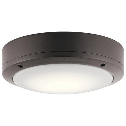 Kichler 11131AZTLED - 1 Light 9" Wide LED Flush Mount Ceiling Fixture in Textured Architectural Bronze