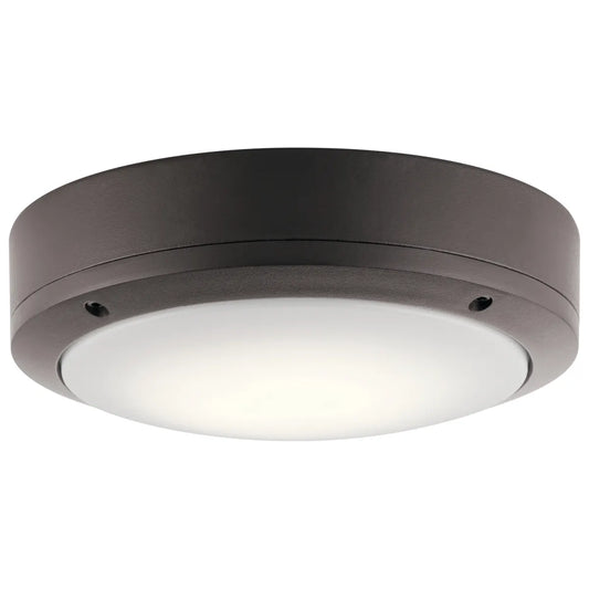 Kichler 11131AZTLED - 1 Light 9" Wide LED Flush Mount Ceiling Fixture in Textured Architectural Bronze