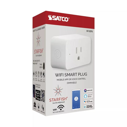 Satco S11270 - Starfish WiFi Smart Plug - Dimmable - 120 Volts - Outlet 15A