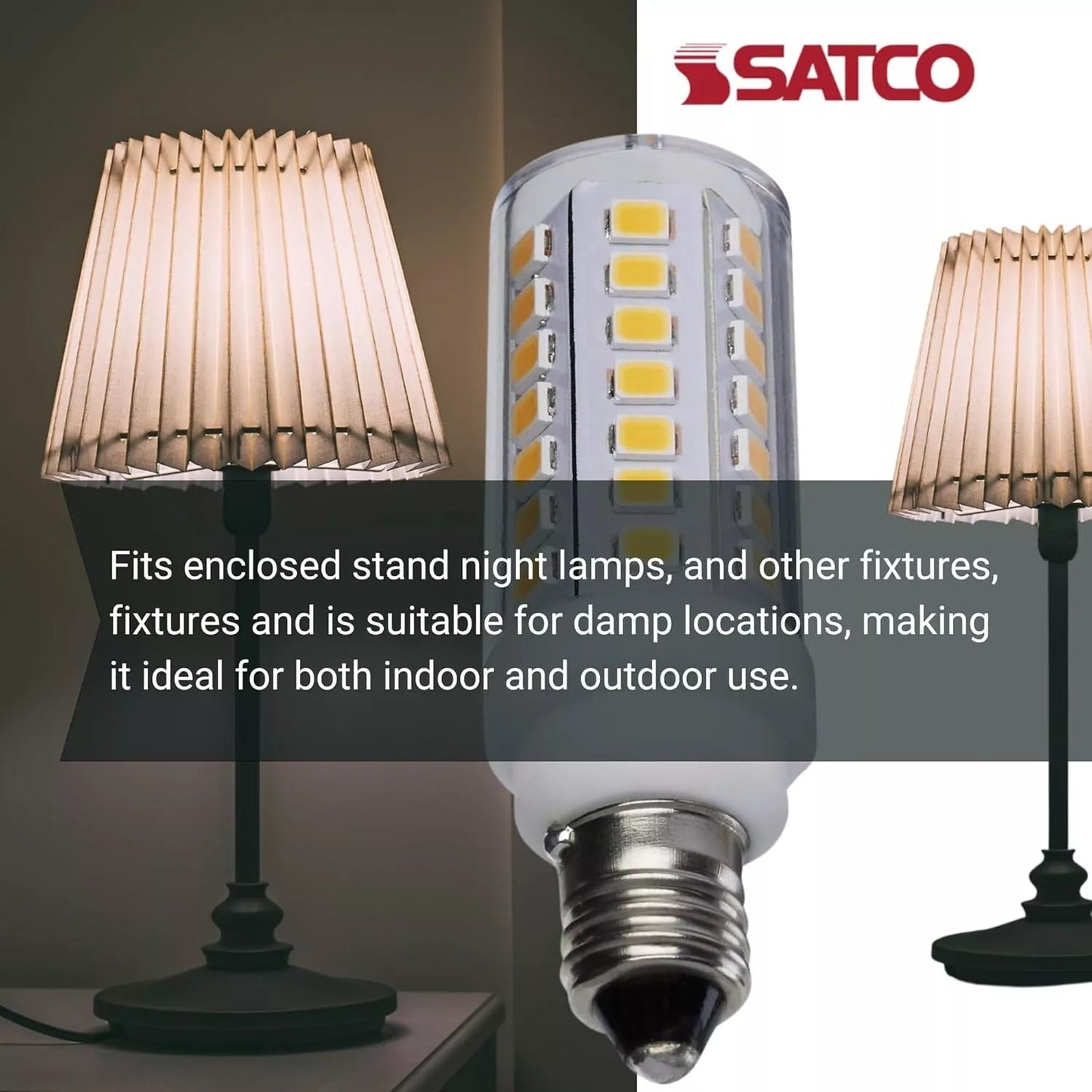 Satco S12133 - 5 Watt Mini LED Bulb - Miniature Candelabra Base - 5000K