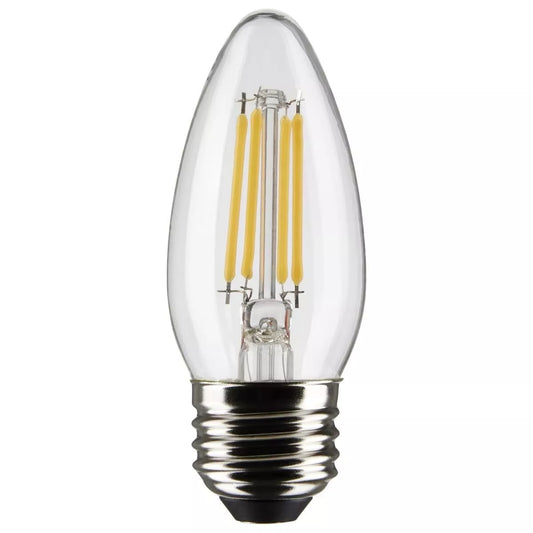 Satco S21285 - 4 Watt B11 LED Light Bulb - 3000K - 90CRI - 120 Volt (6 Pack)