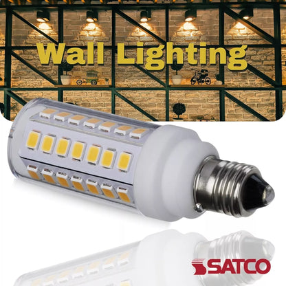 Satco S12134 - 5 Watt Mini LED Bulb - Candelabra Base - 3000K