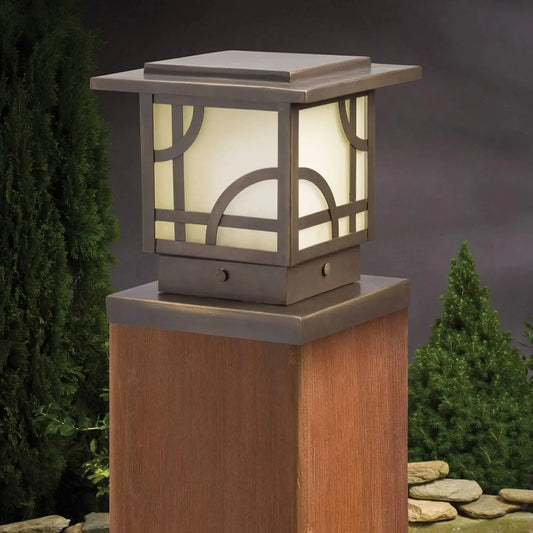 Kichler Landscape 15474OZ - Larkin 12 Volt Post / Deck Light in Olde Bronze