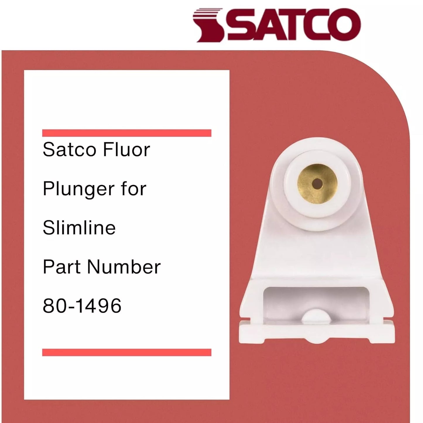 Satco 80-1496 - Shallow Base Slide-On Quick Wire for Wet and Damp Locations Rapid Start for 20 Gauge Panels