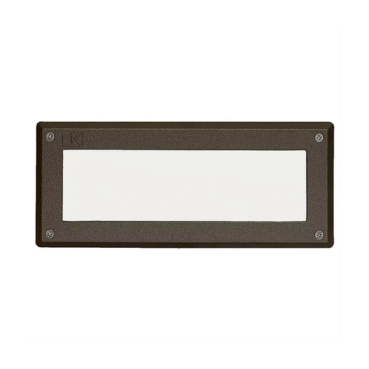 Kichler 15074AZT - 9.5" Brick Light with White Glass Lens - Architectural Bronze