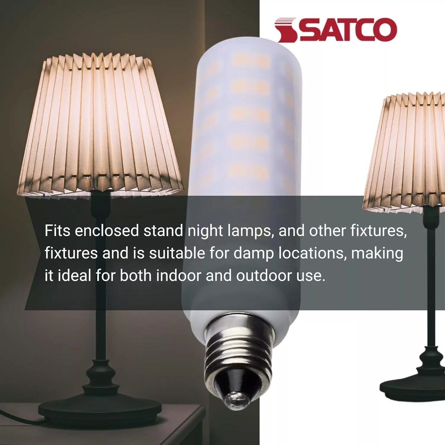 Satco S12340 - 6.5 Watt T6 LED Bulb - E11 Base - 3000K - Frost Finish