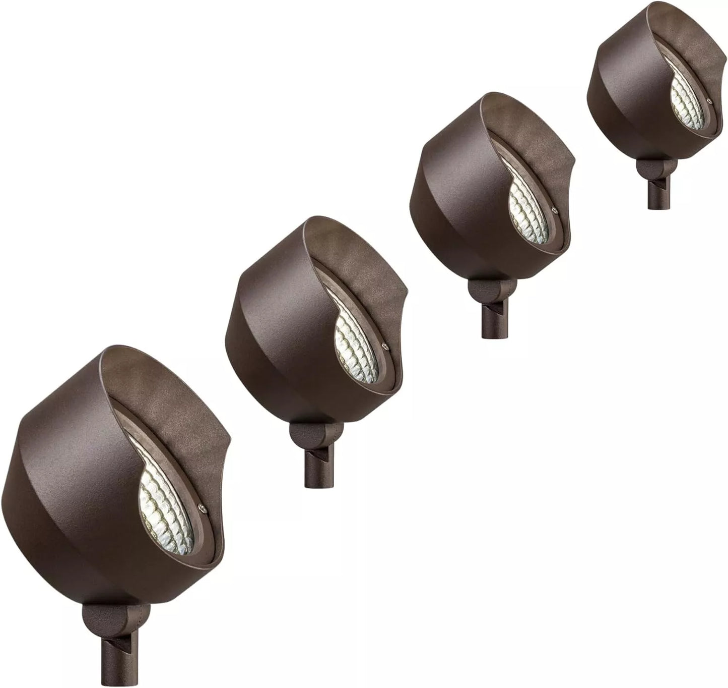 Kichler Landscape 15390AZT - 12 Volt Compact PAR 36 Accent Light in Textured Architectural Bronze (2 or 4 Packs)