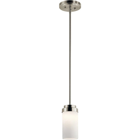 Kichler 11252NILED - Independence LED 4" Brushed Nickel Mini Pendant Ceiling Light