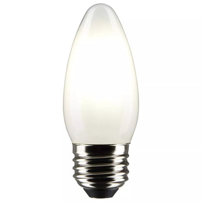 Satco S21293 - 5.5 Watt B11 LED Frosted Light Bulb - 4000K - 90CRI (6 Pack)