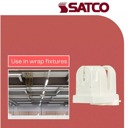 SATCO 80-2169 - T8 To T5 Adapter G5 Base -Bi-Pin Fluorescent Lampholder