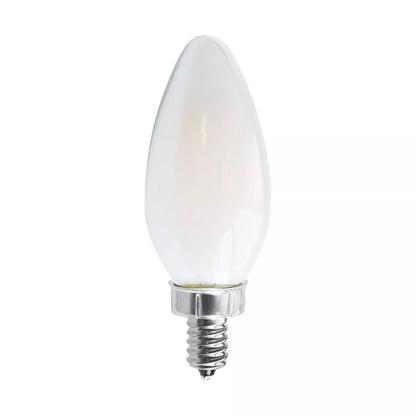 Satco S11384 - 8 Watt C11 LED Frosted Light Bulb - 2700K - 90CRI (6 Pack)