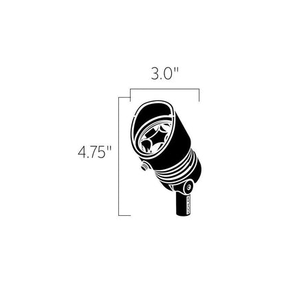 Kichler 16201BBR30 - 12.5W LED Accent Light - 3000K - 35 Degree Flood Beam - Bronzed Brass