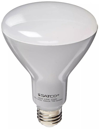 SATCO S9620 - 9.5 Watt BR30 Dimmable LED Light Bulb - 2700K (6 Pack)