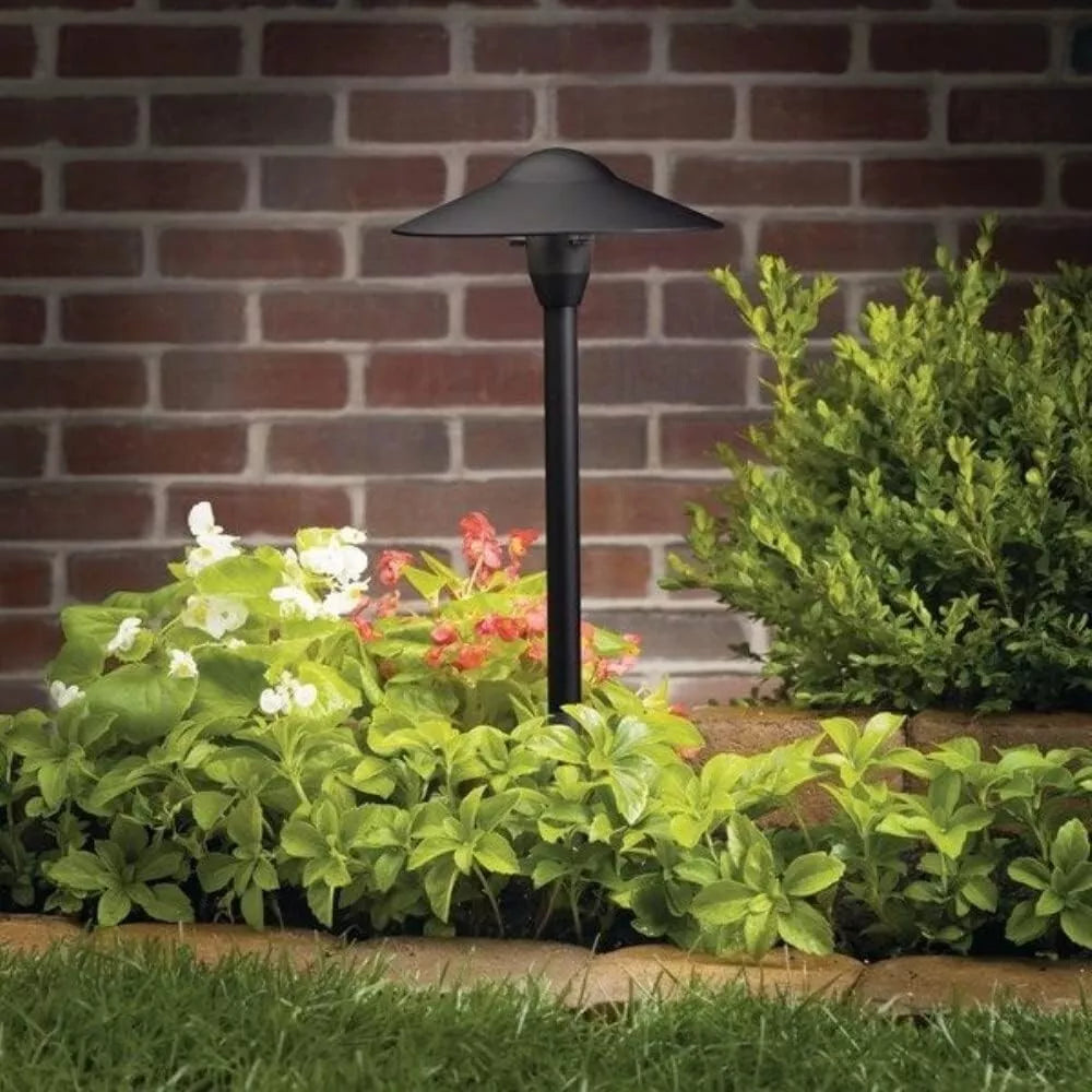 Kichler Landscape 15310BKT - 21" LED Domed Textured Black Path Light - 12 Volts