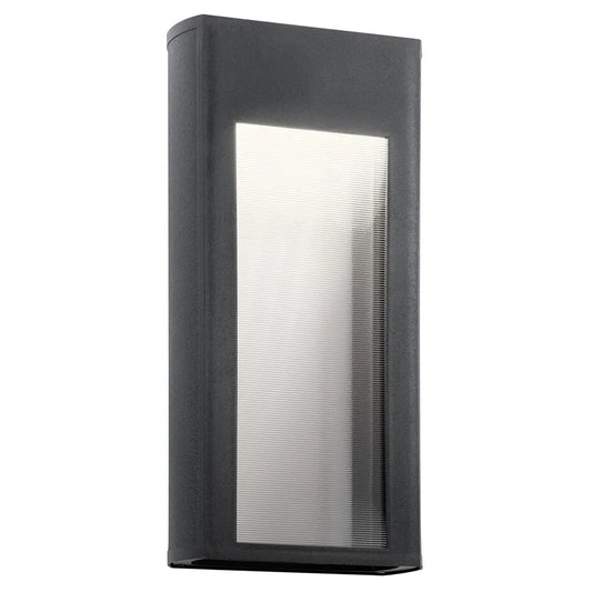 Kichler 49362BKTLED / 49363BKTLED - Ryo Single Light Tall LED Outdoor Wall Sconce