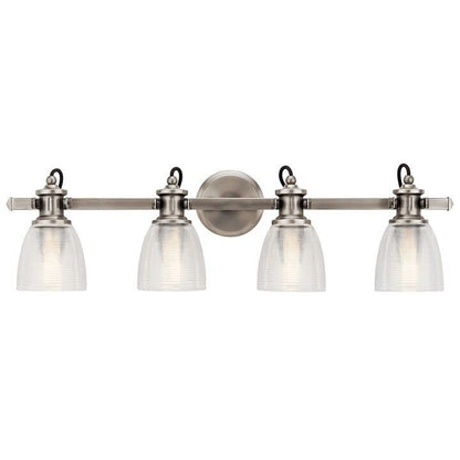 Kichler 45874CLP - Flagship 4 Light Wide Bathroom Vanity Light in Classic Pewter