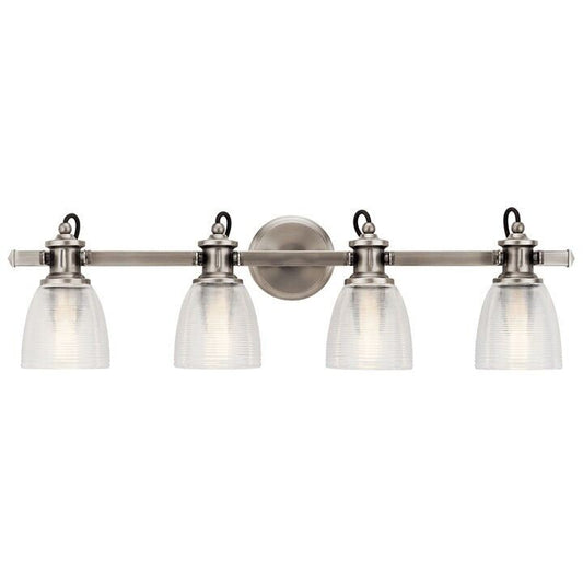 Kichler 45874CLP - Flagship 4 Light Wide Bathroom Vanity Light in Classic Pewter