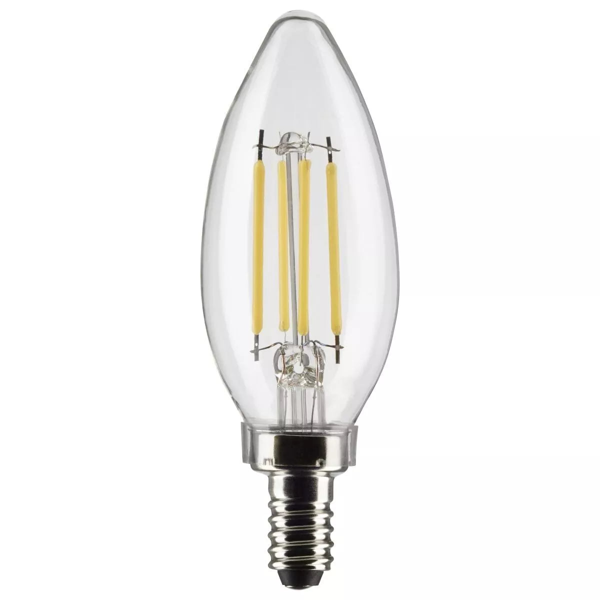 Satco S21268 - 4 Watt B11 LED Light Bulb - 5000K - 90CRI - 120 Volt (6 Pack)